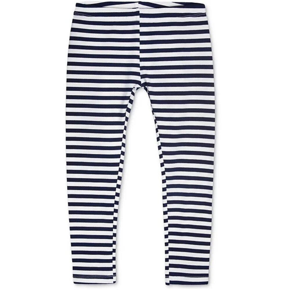 Epic Threads Big Girls Striped Leggings Navy Size M